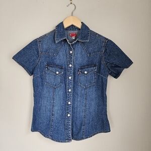 Vintage Short sleeves blouse jeans by LEVI'S size  medium